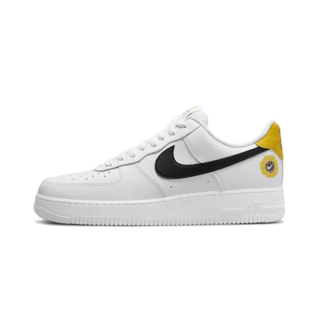 Nike air force 1 wit geel online