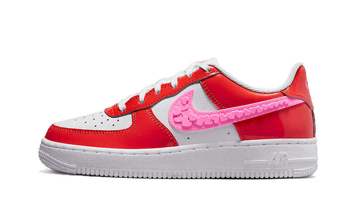 Nike air force 1 roze rood sale