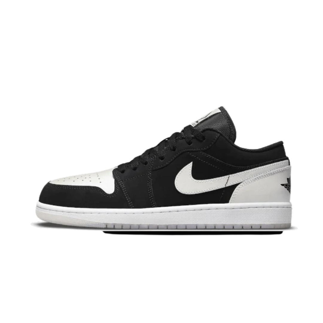 Air Jordan 1 Low Black White Diamond