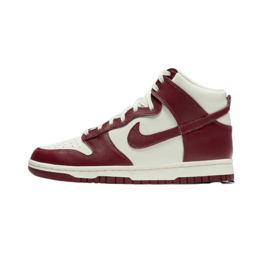 Nike Dunk High Sail Team Red