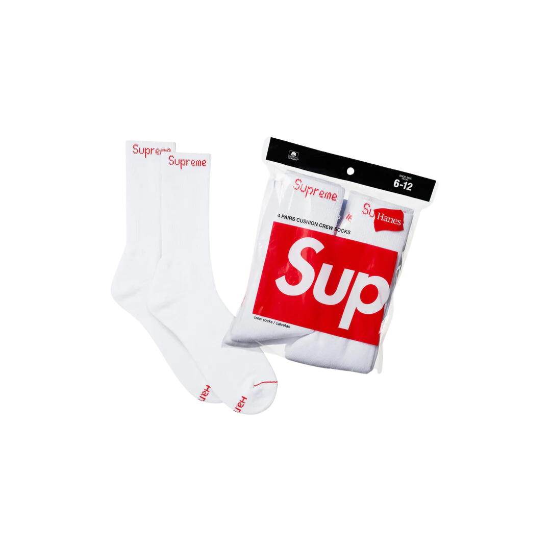 Supreme Socks (White)