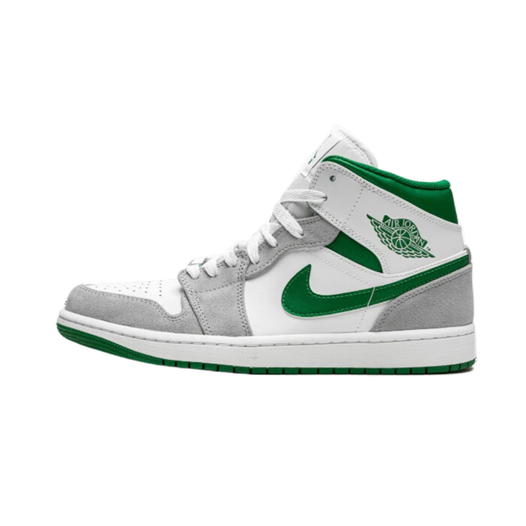 Air Jordan 1 Mid Grau Grün