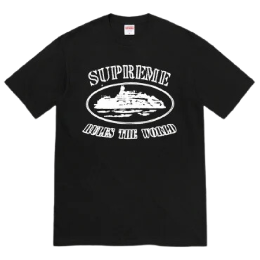 Supreme Corteiz Rules The World T-Shirt Schwarz 