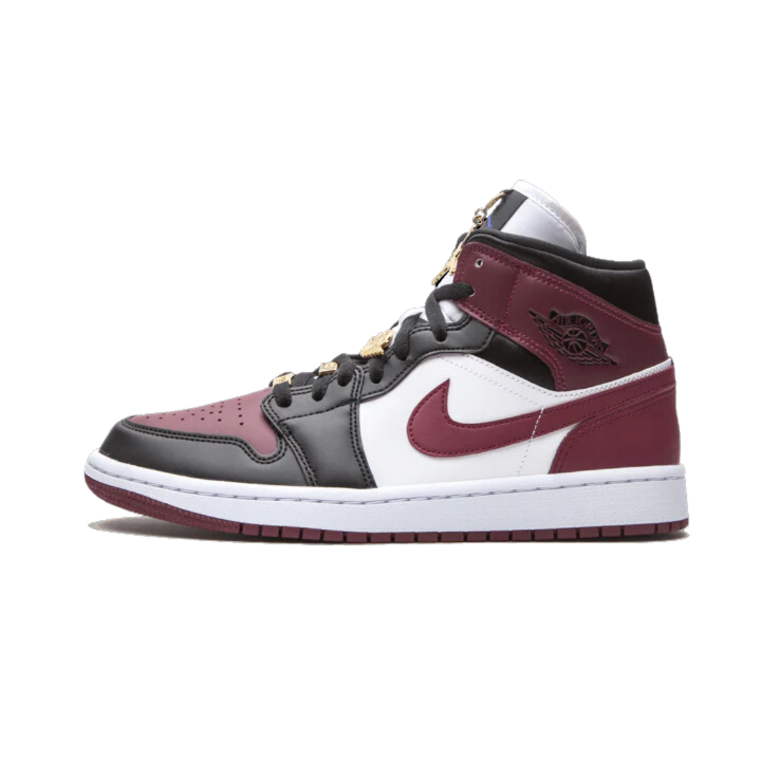 Air Jordan 1 Mid SE Black Dark Beetroot