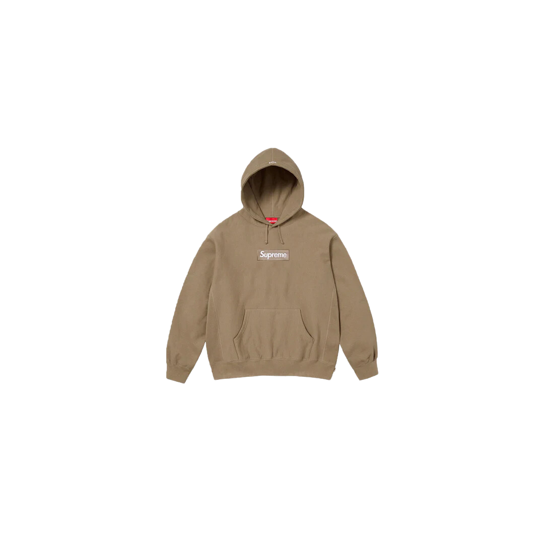 Supreme Box Logo Hooded Sweatshirt (FW23) Dark sand