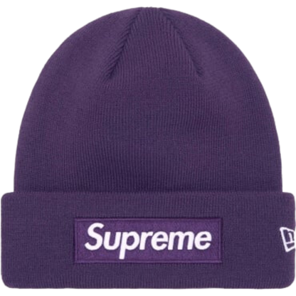 Supreme New Era Box Logo Beanie (FW23) Dark Purple – Uniquekicks