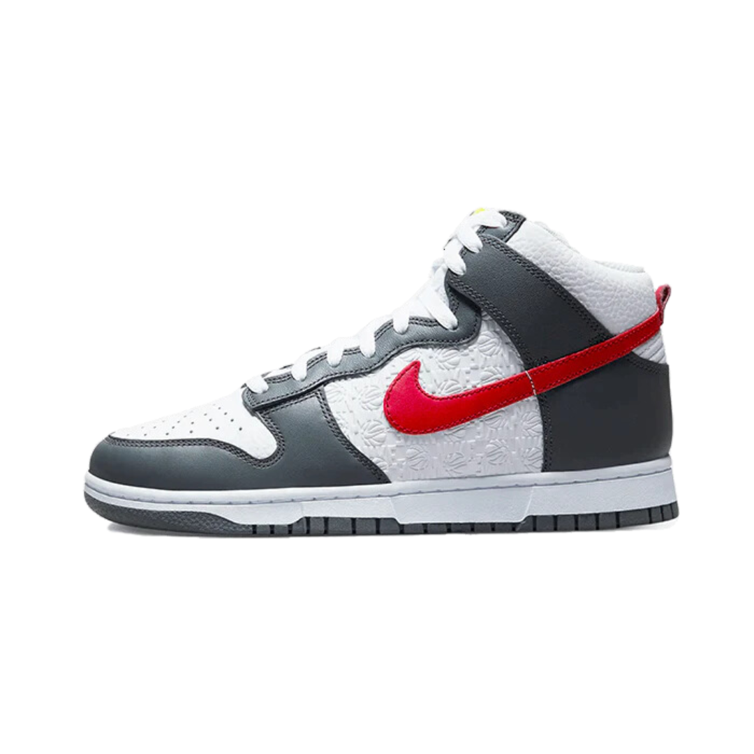 Nike Dunk High Embossed Basketball Grey Red