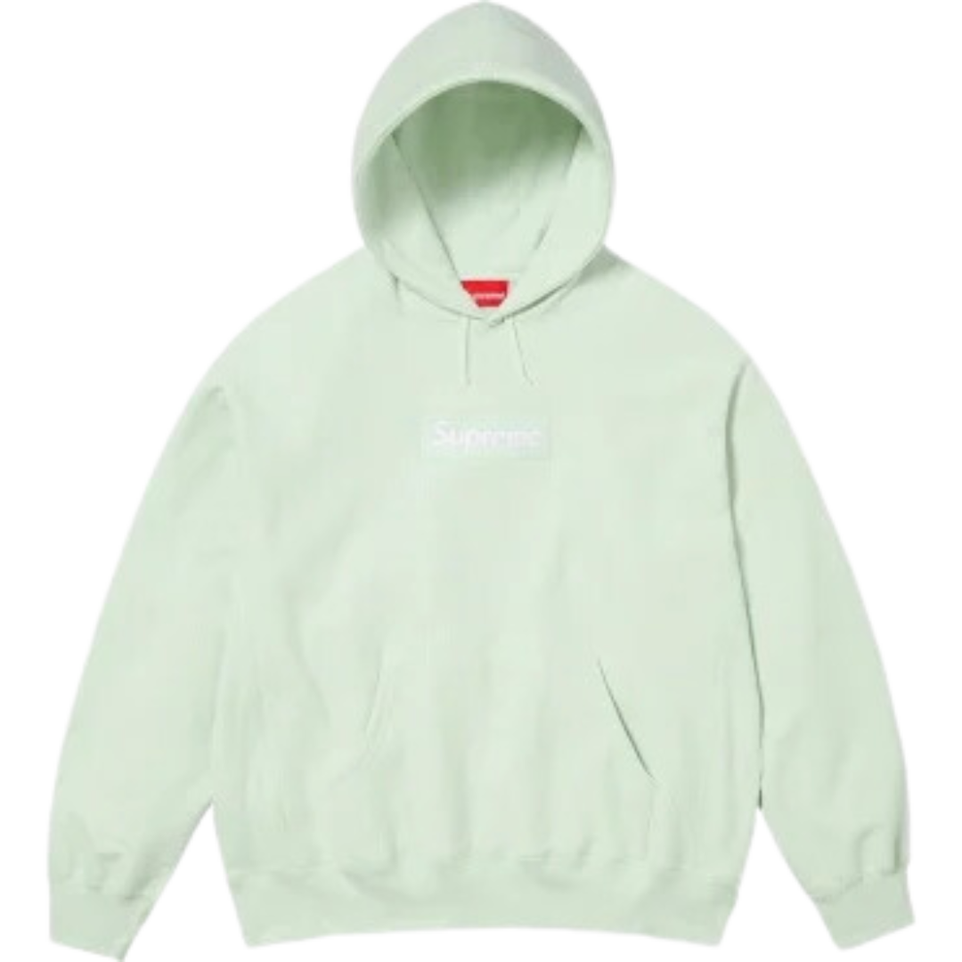 Supreme Box Logo Hooded Sweatshirt (FW23) Light Green