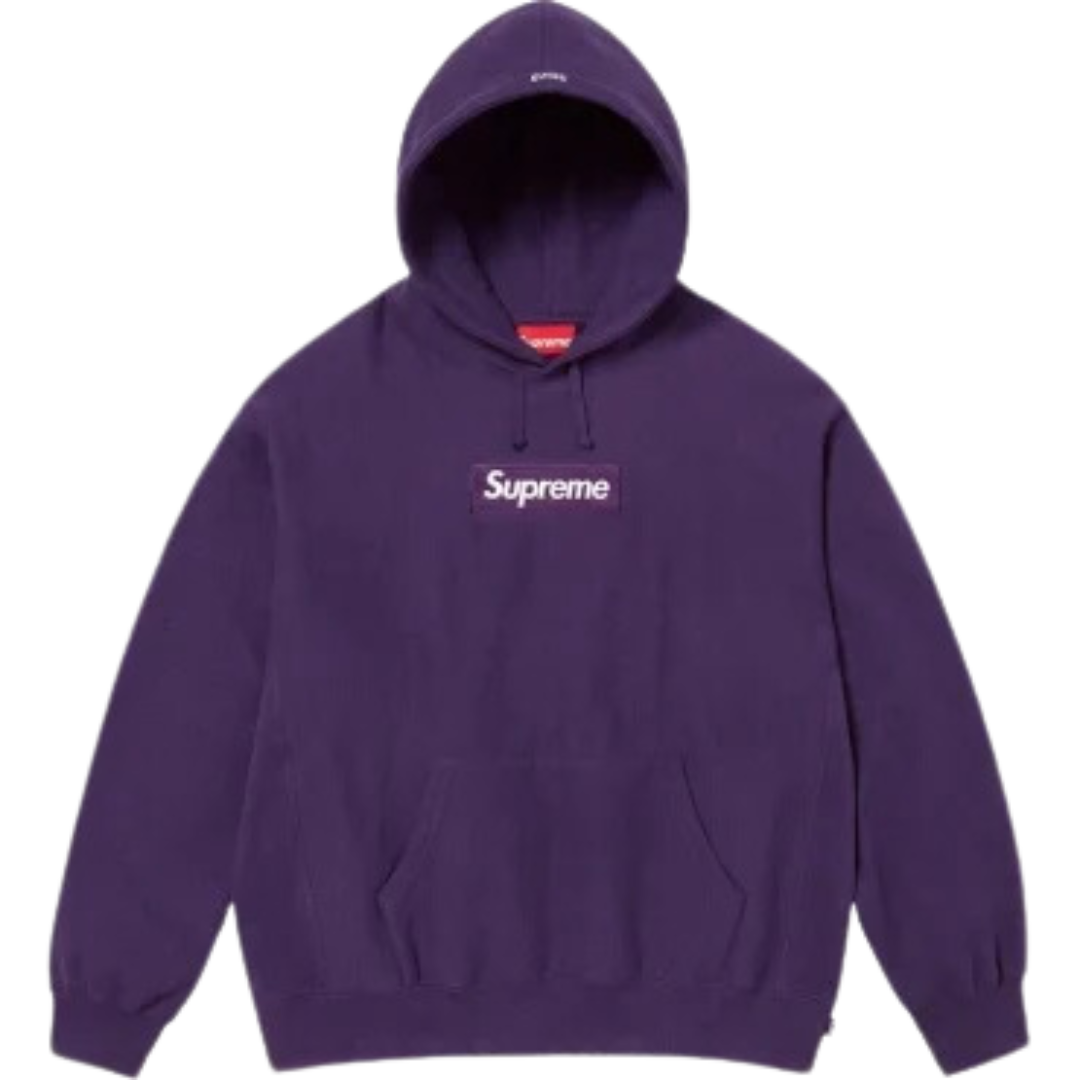 Supreme Box Logo Hooded Sweatshirt (FW23) Dark Purple