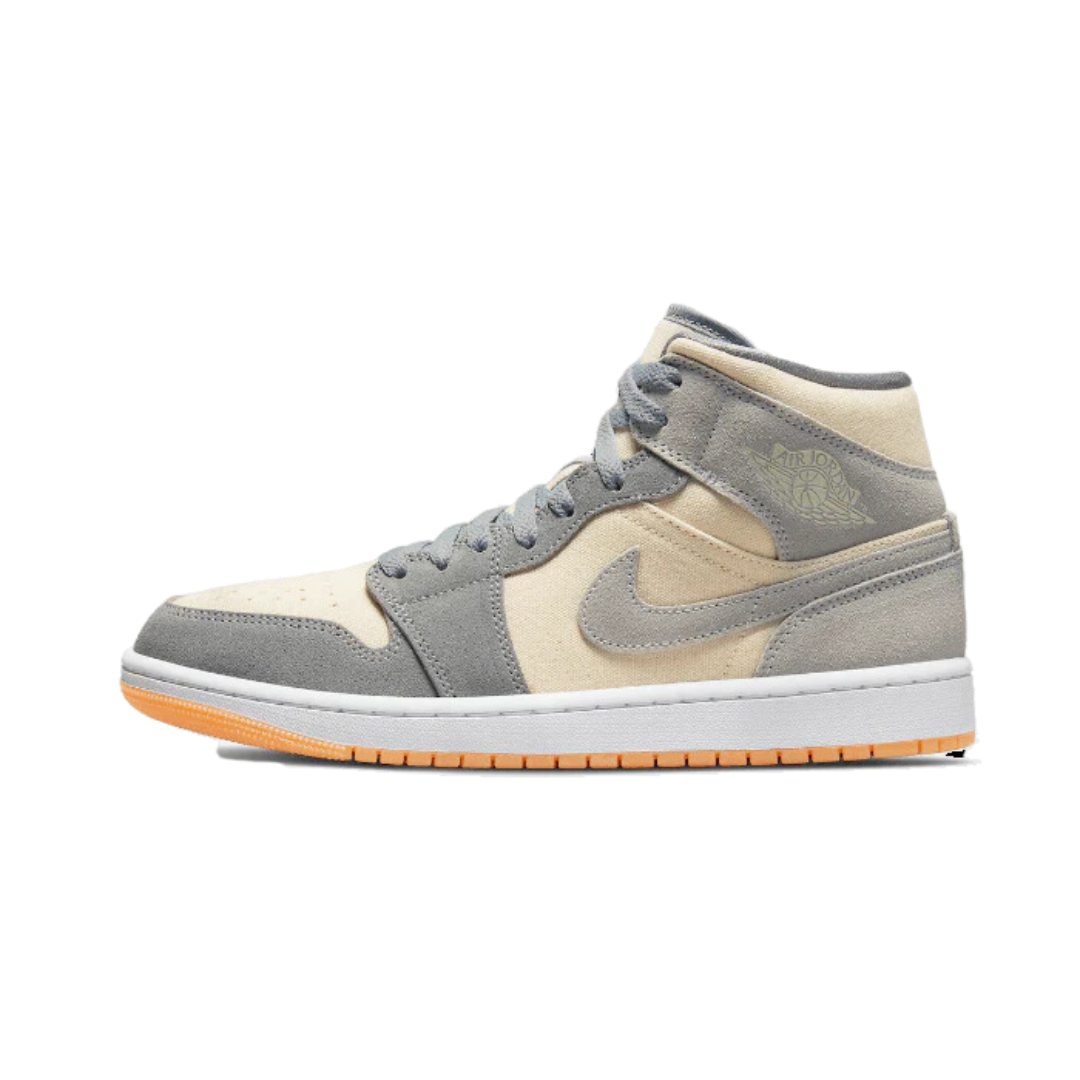 Air Jordan 1 Mid Coconut Milk Particle Grey