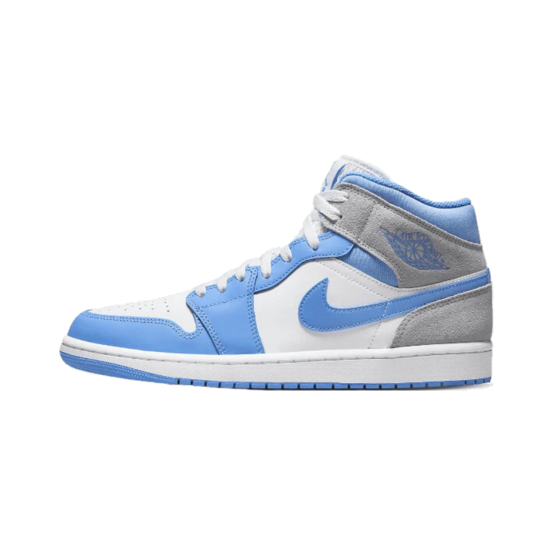 Air Jordan 1 Mid University Blau Grau