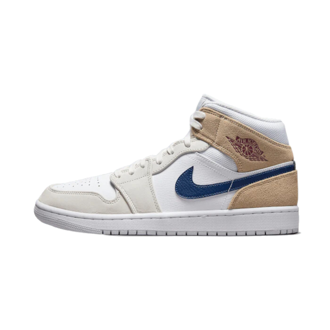 Air Jordan 1 Mid Tan Suede Navy