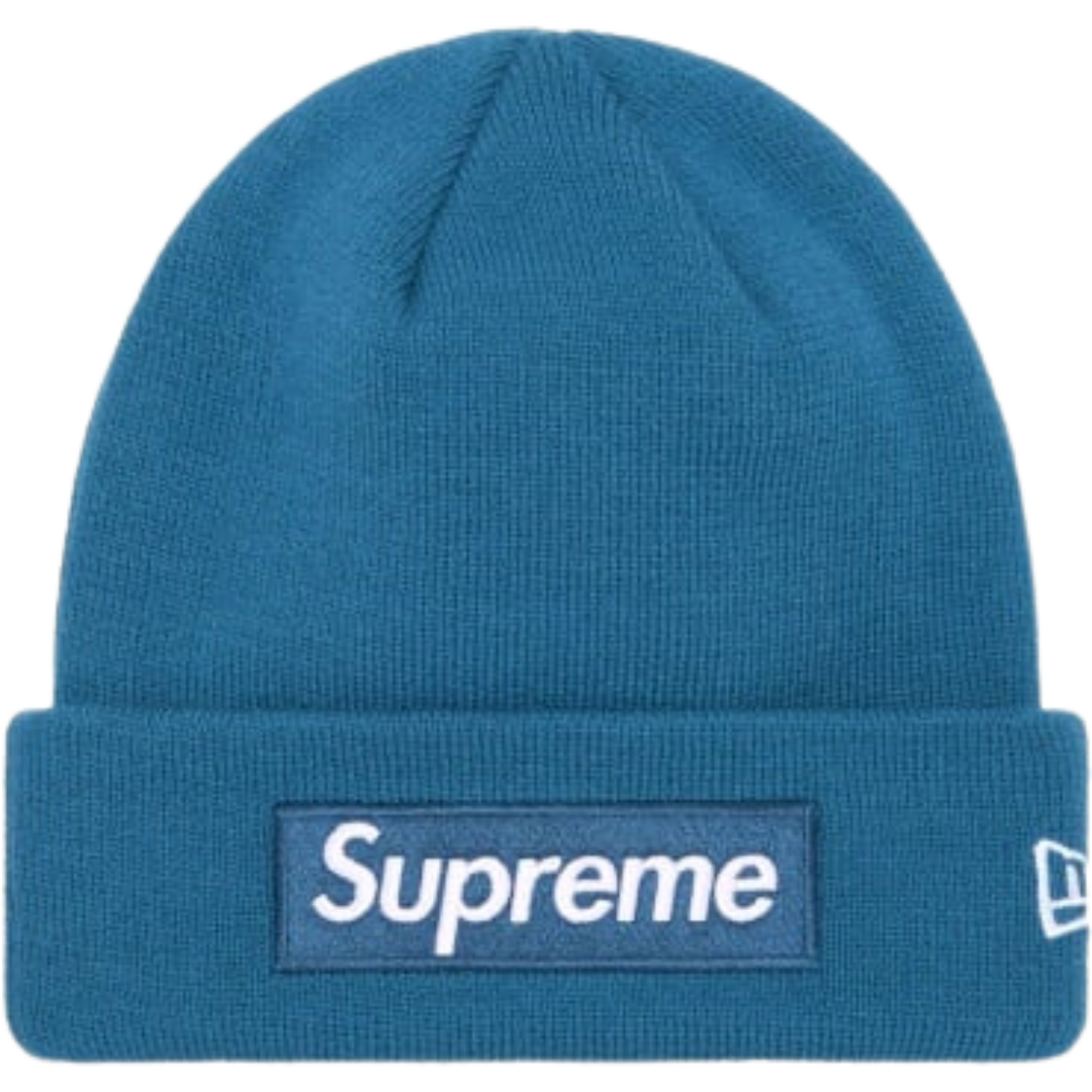 Supreme New Era Box Logo Beanie (FW23) Blue