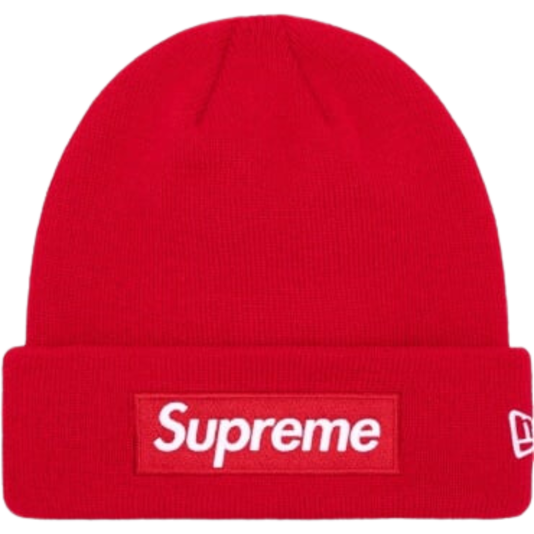 Supreme New Era Box Logo Beanie (FW23) Red