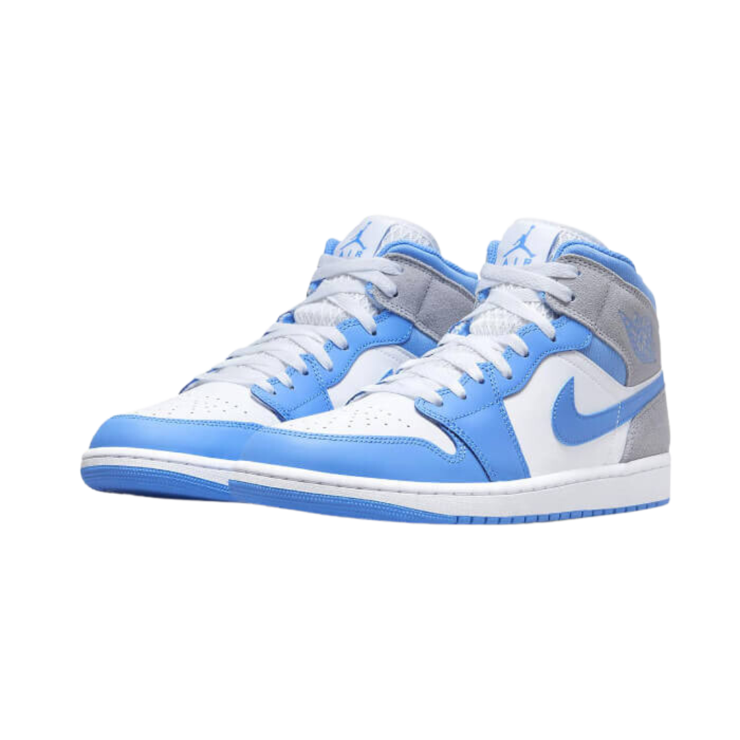 Air Jordan 1 Mid University Blau Grau