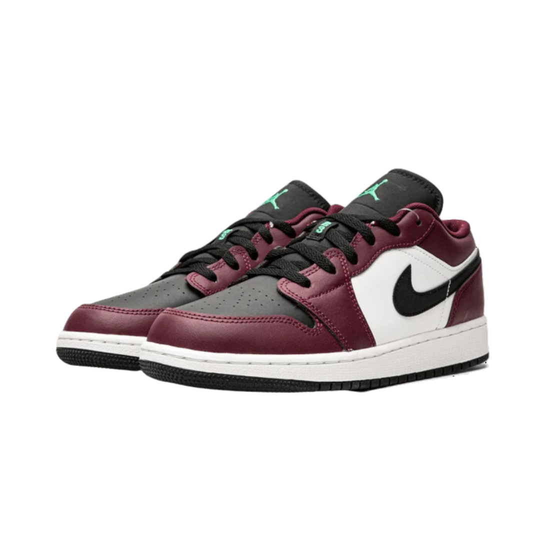 Air Jordan 1 Low SE Dark Beetroot Black Roma Green