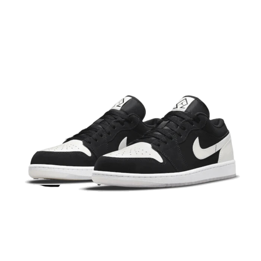 Air Jordan 1 Low Black White Diamond