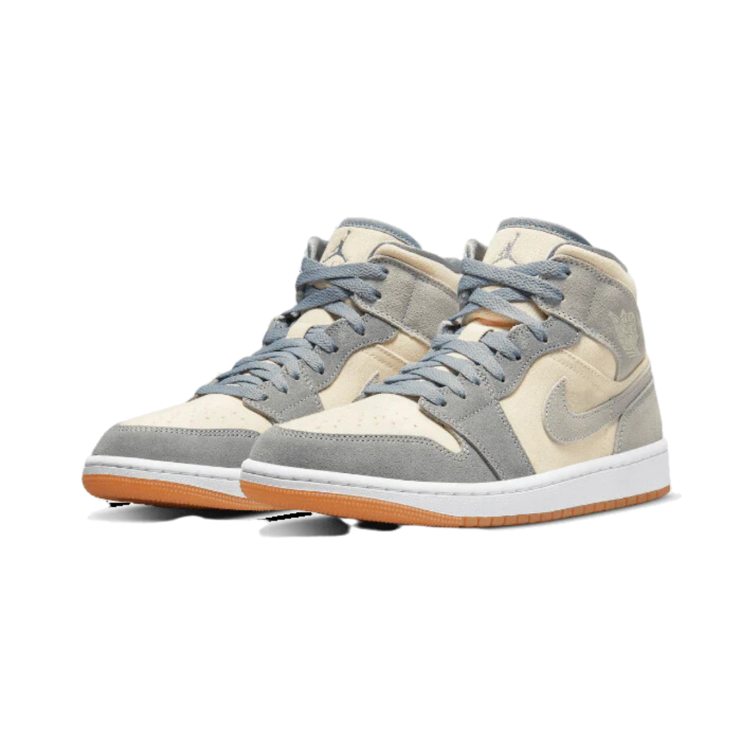 Air Jordan 1 Mid Coconut Milk Particle Grey