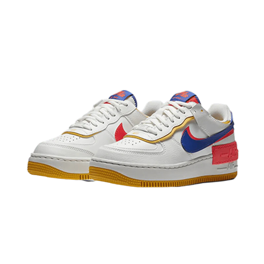 Nike Air Force 1 Shadow White Flash Crimson Astronomy Blue