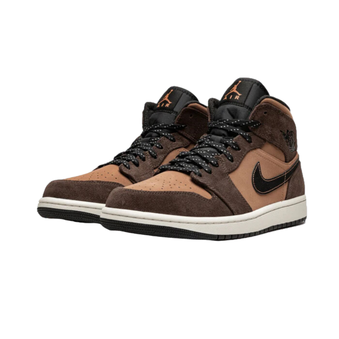 Air Jordan 1 Mid Earthy Brown