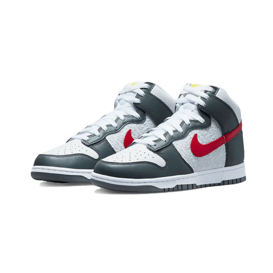 Nike Dunk High Embossed Basketball Grey Red