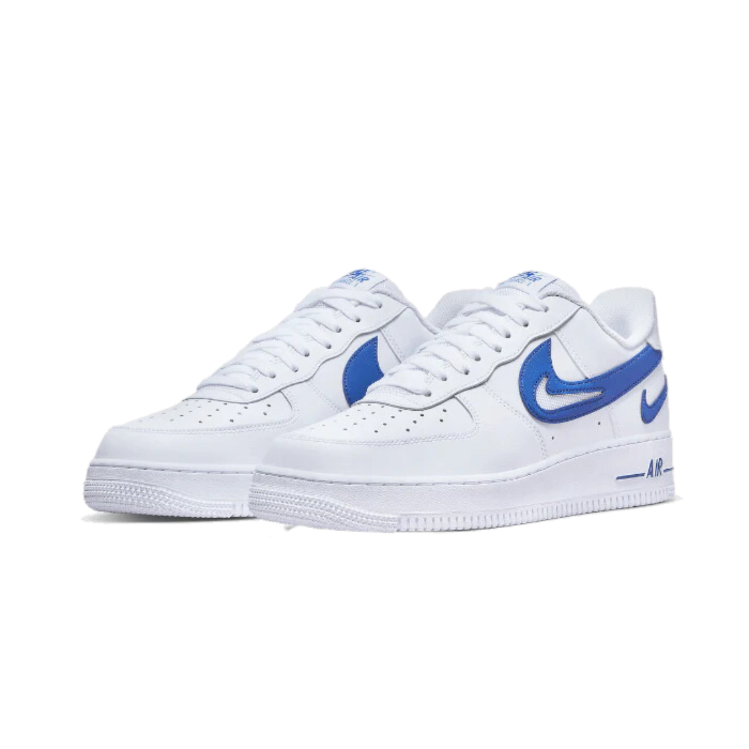 Nike Air Force 1 Low '07 FM Cut Out Swoosh White Game Royal