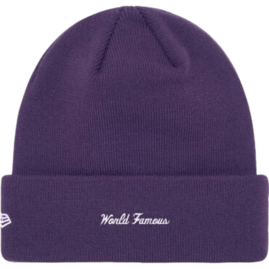 Supreme New Era Box Logo Beanie (FW23) Dark Purple