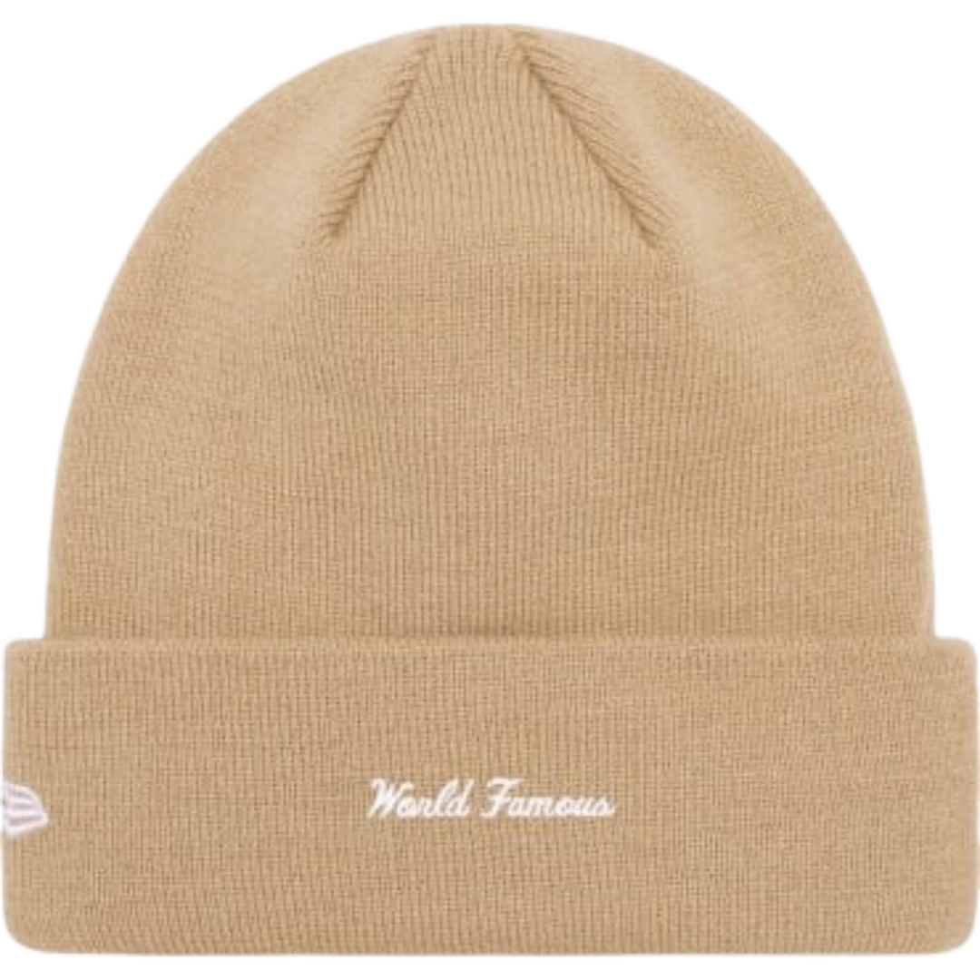 Supreme New Era Box Logo Beanie (FW23) Dark Sand