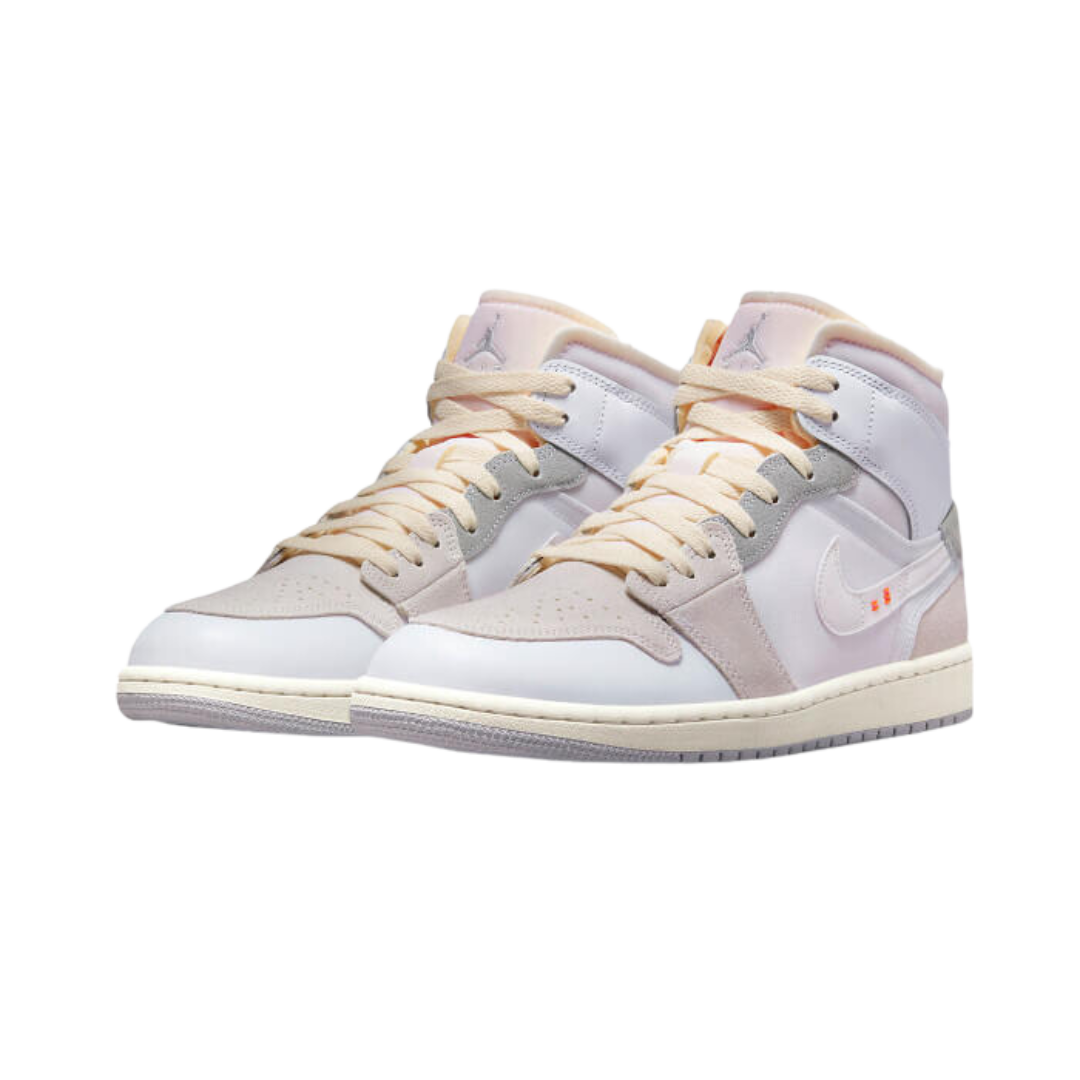 Air Jordan 1 Mid SE Craft Inside Out White Grey