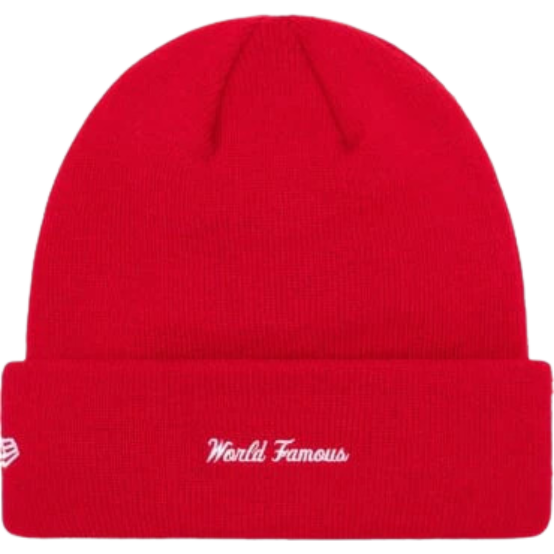 Supreme New Era Box Logo Beanie (FW23) Red