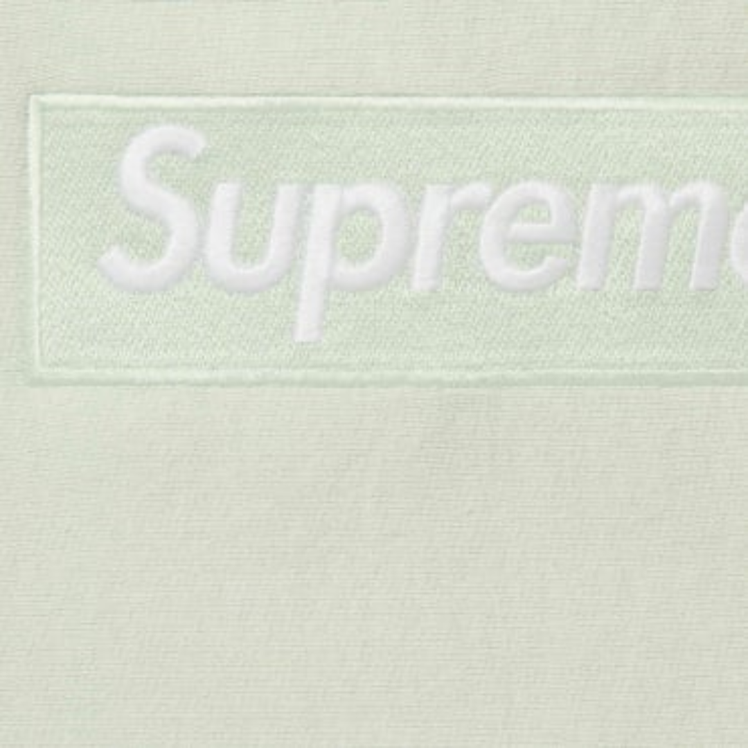 Supreme Box Logo Hooded Sweatshirt (FW23) Light Green