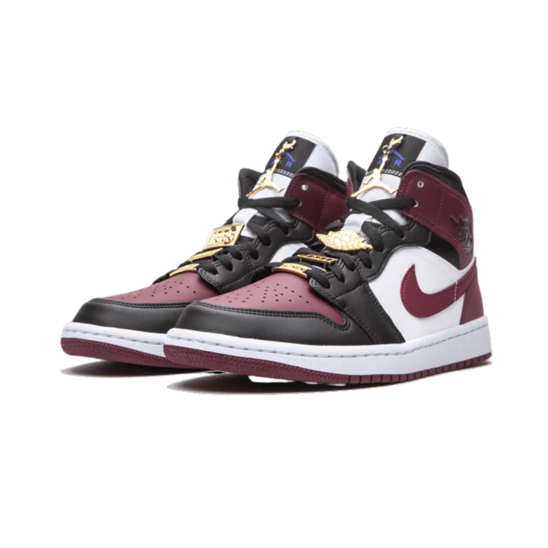 Air Jordan 1 Mid SE Black Dark Beetroot