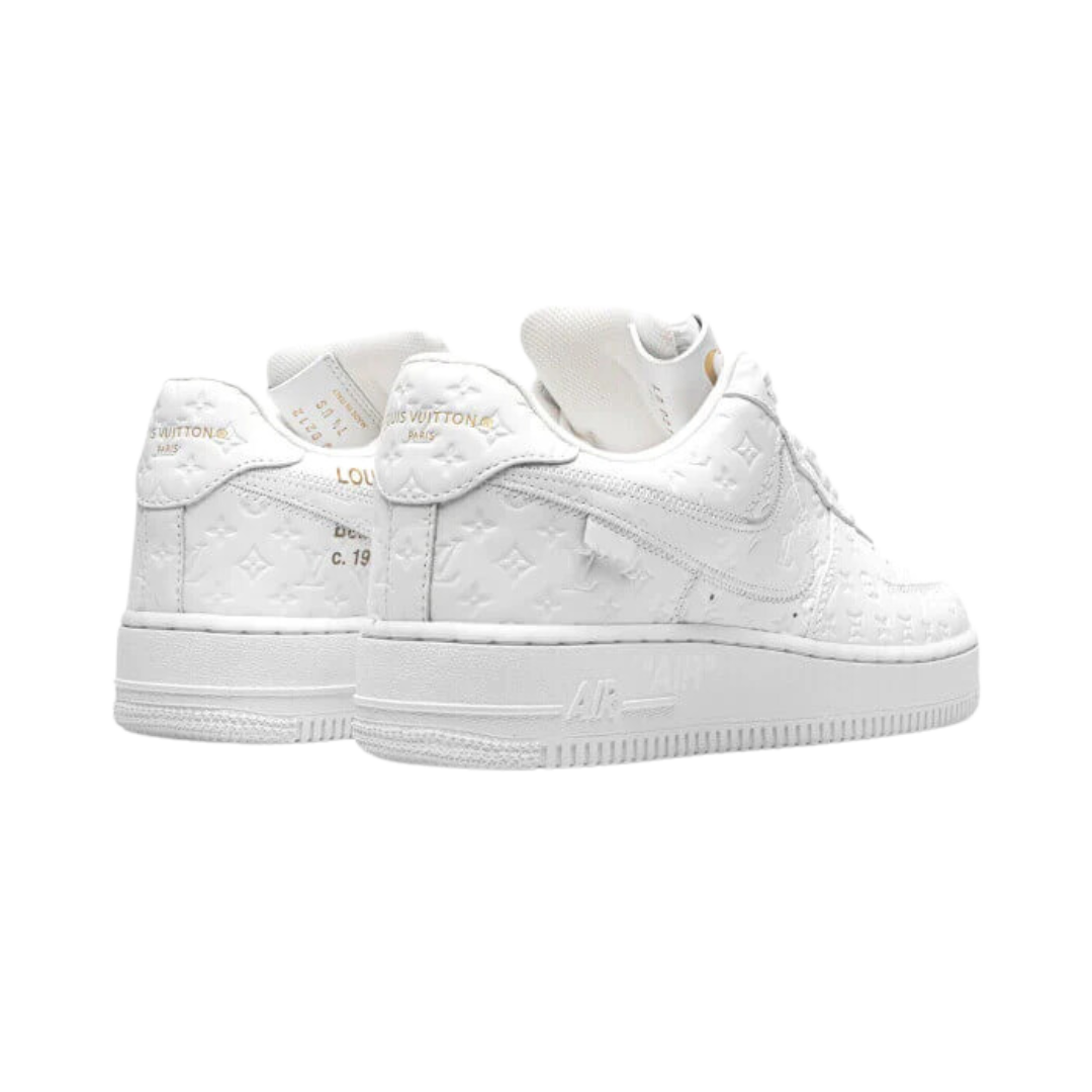 Louis Vuitton x Nike Air Force 1 Low 'Triple White' Sneakers w