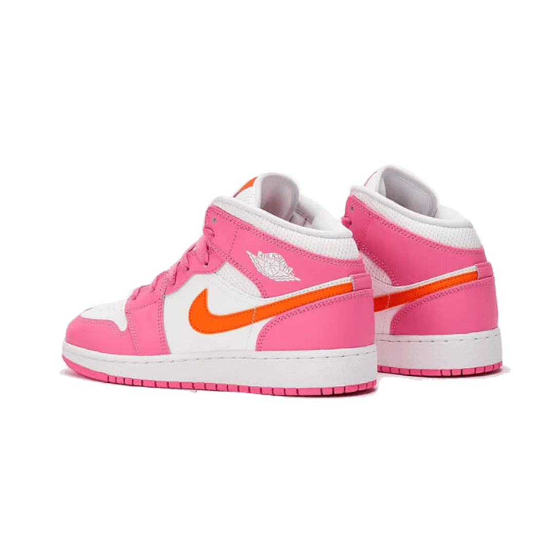 Air Jordan 1 Mid Pinksicle Safety Orange