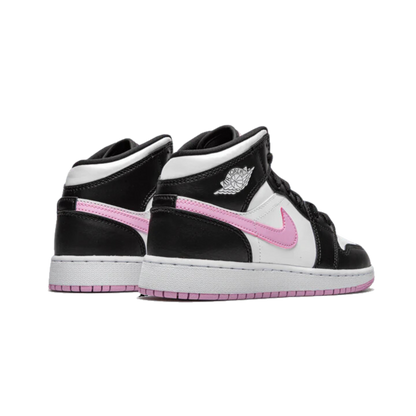 Air Jordan 1 Mid White Black Light Arctic Pink