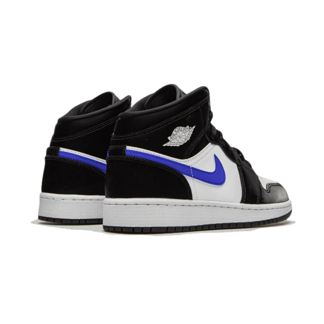 Air Jordan 1 Mid Black Racer Blue White