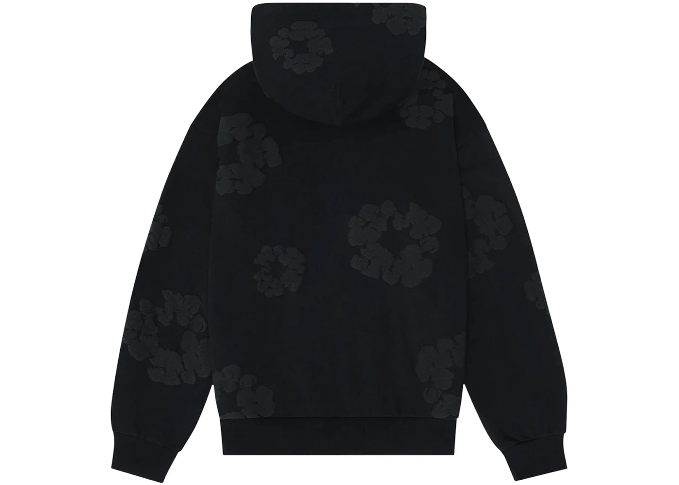 Denim Tears Cotton Wreath Hoodie Black Monochrome - DT-DTCWHB-BLACKMONOCHROME