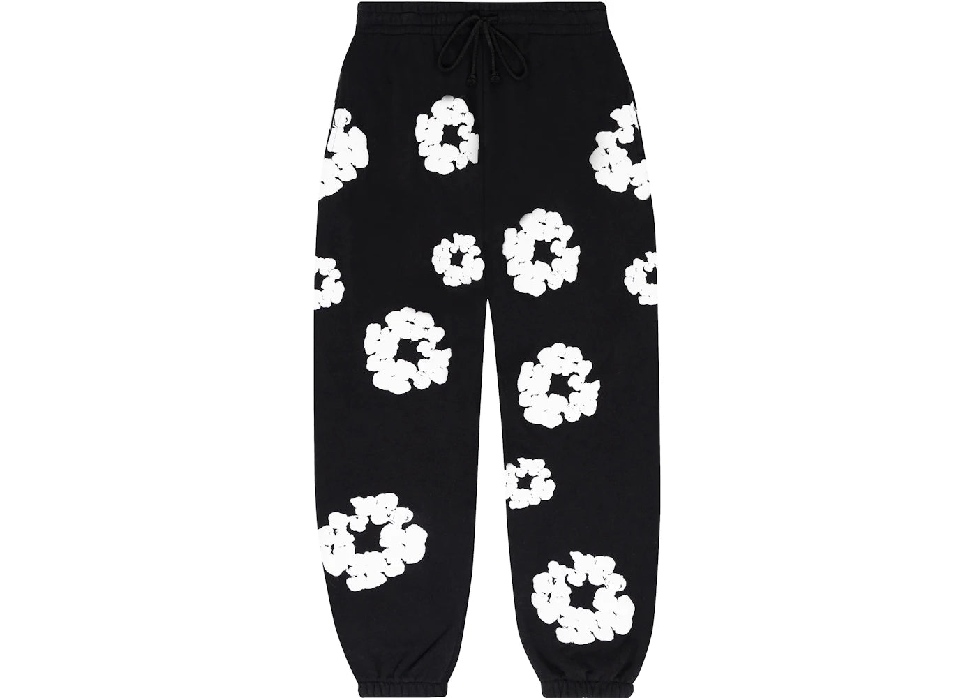 Denim Tears The Cotton Wreath Sweatpants Black - DT-DTTCWS-BLACK