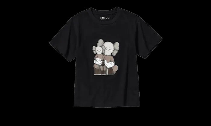 Uniqlo T-Shirt KAWS Black Graphic - 467775