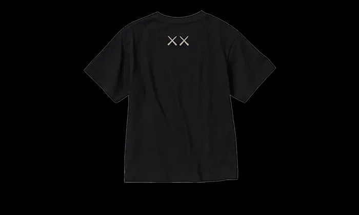 Uniqlo T-Shirt KAWS Black Graphic - 467775