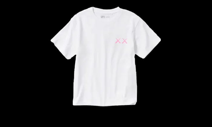 Uniqlo T-Shirt KAWS Pink Graphic - 467774