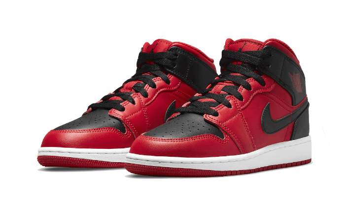 Air Jordan Air Jordan 1 Mid Reverse Bred - 554724-660 / 554725-660