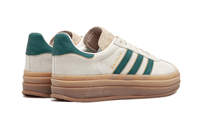 Adidas Adidas Gazelle Bold Magic Beige Collegiate Green - ID7056