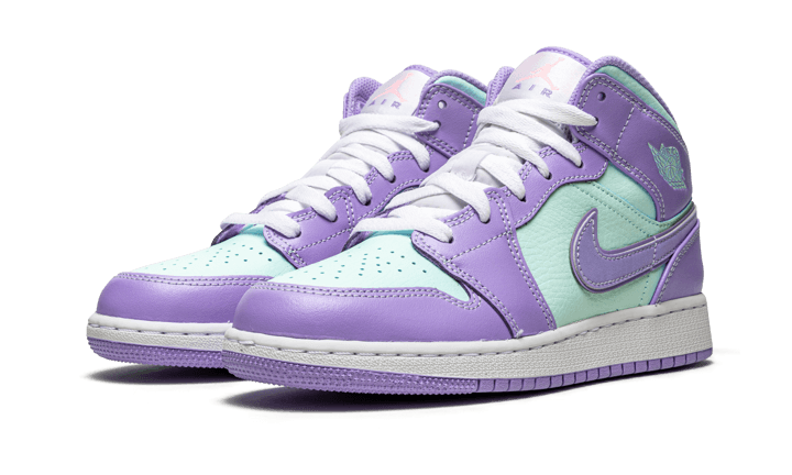 Air Jordan Air Jordan 1 Mid Purple Aqua - 554725-500